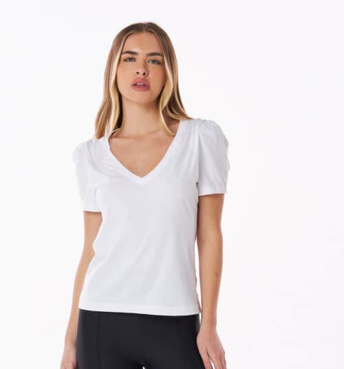 Blusa Ane Gola V Off White