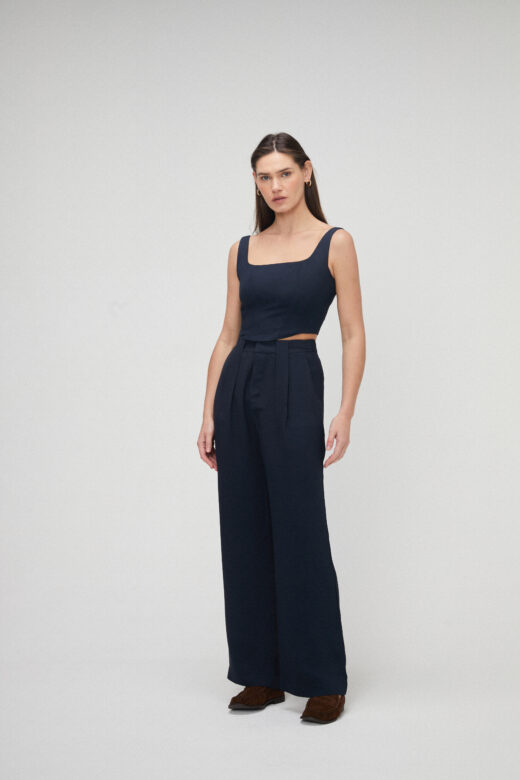 Calça Passante Azul Marinho