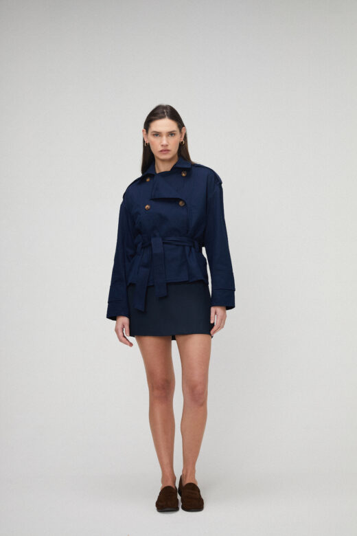Parka Sarja Azul Marinho - Imagem 3