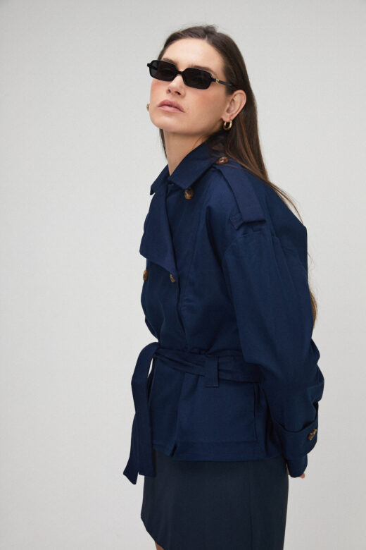 Parka Sarja Azul Marinho - Imagem 4