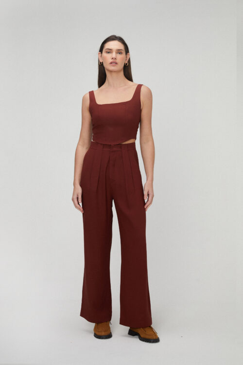 Calça Passante Marrom