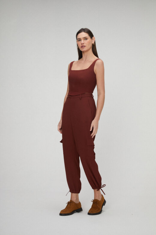 Calça Cargo Marrom - Imagem 6