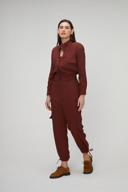 Calça Cargo Marrom