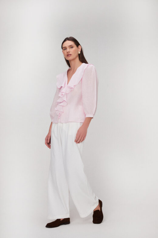 Camisa Babados Rosa - Imagem 3