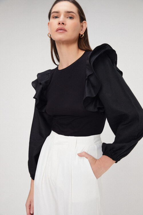 Blusa Laura Preta