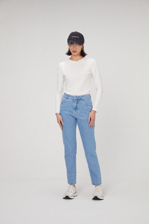 Blusa Ane Manga Longa Off White - Imagem 3