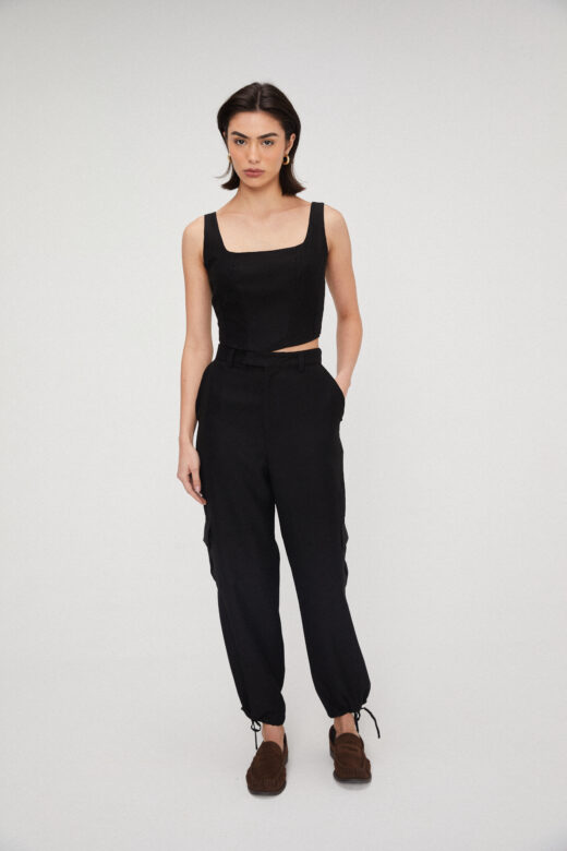 Calça Cargo Preta