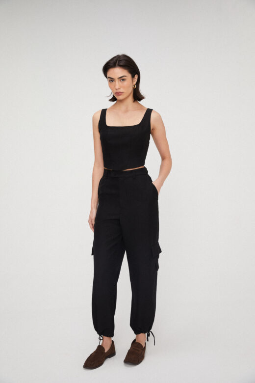 Calça Cargo Preta - Imagem 3