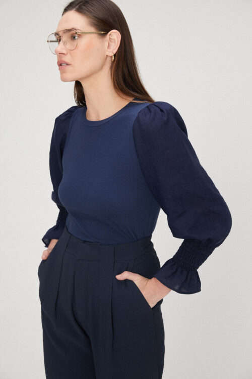 Blusa Liz Azul Marinho