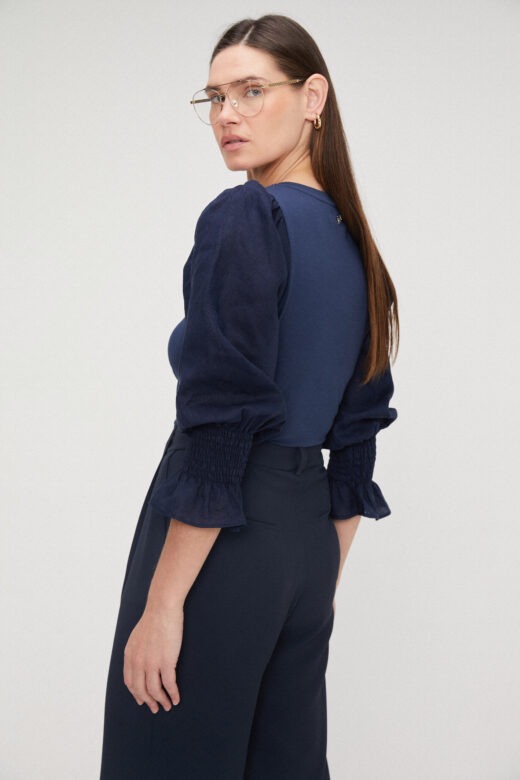 Blusa Liz Azul Marinho - Imagem 2
