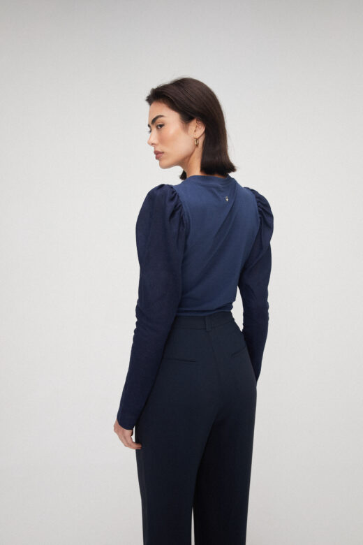 Calça Passante Azul Marinho - Imagem 4